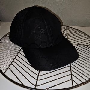 Gucci Nylon GG Black Baseball Cap
